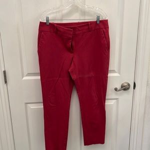 Loft red pants julie skinny
